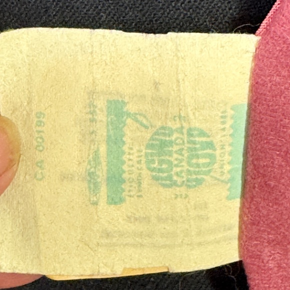 Vintage 80s mauve pink fall coat, faux suede, assorted tie belt, Niccolini, 8/10 - Picture 12 of 14